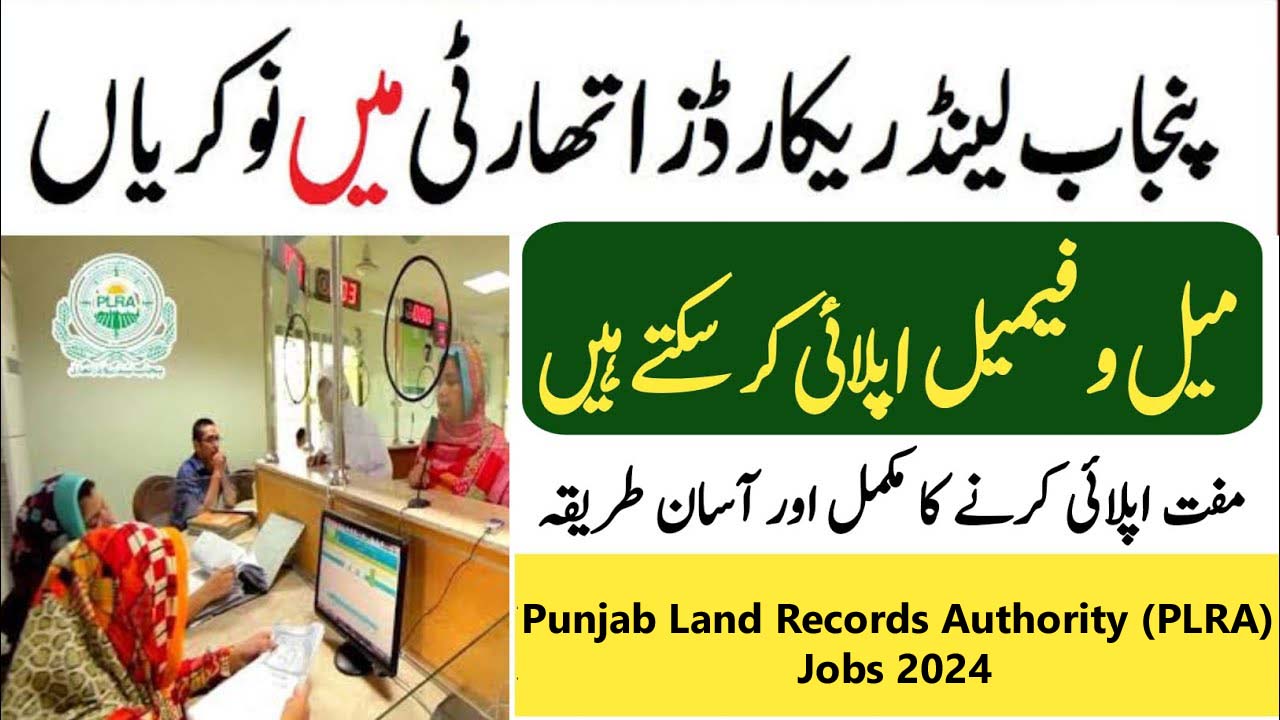 Punjab Land Records Authority PLRA Jobs 2024 For Operations Specialist