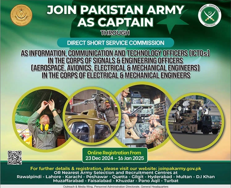 Pakistan Army Jobs 2025 Advertisement