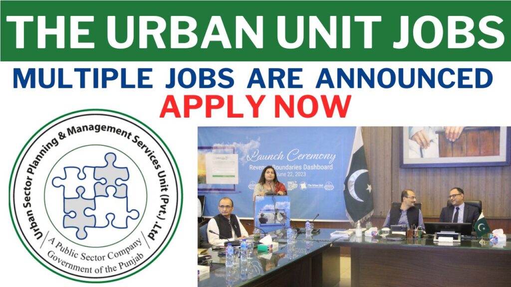 The Urban Unit Jobs 2024-2025 Apply Online Through jobs.punjab.gov.pk